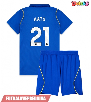 Lacne Dětský Futbalové dres Chelsea Jorrel Hato #21 2026-27 Krátky Rukáv - Domáci (+ trenírky)